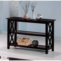 Coaster Furniture 5910 Sofa Table with 2-shelf Deep Merlot